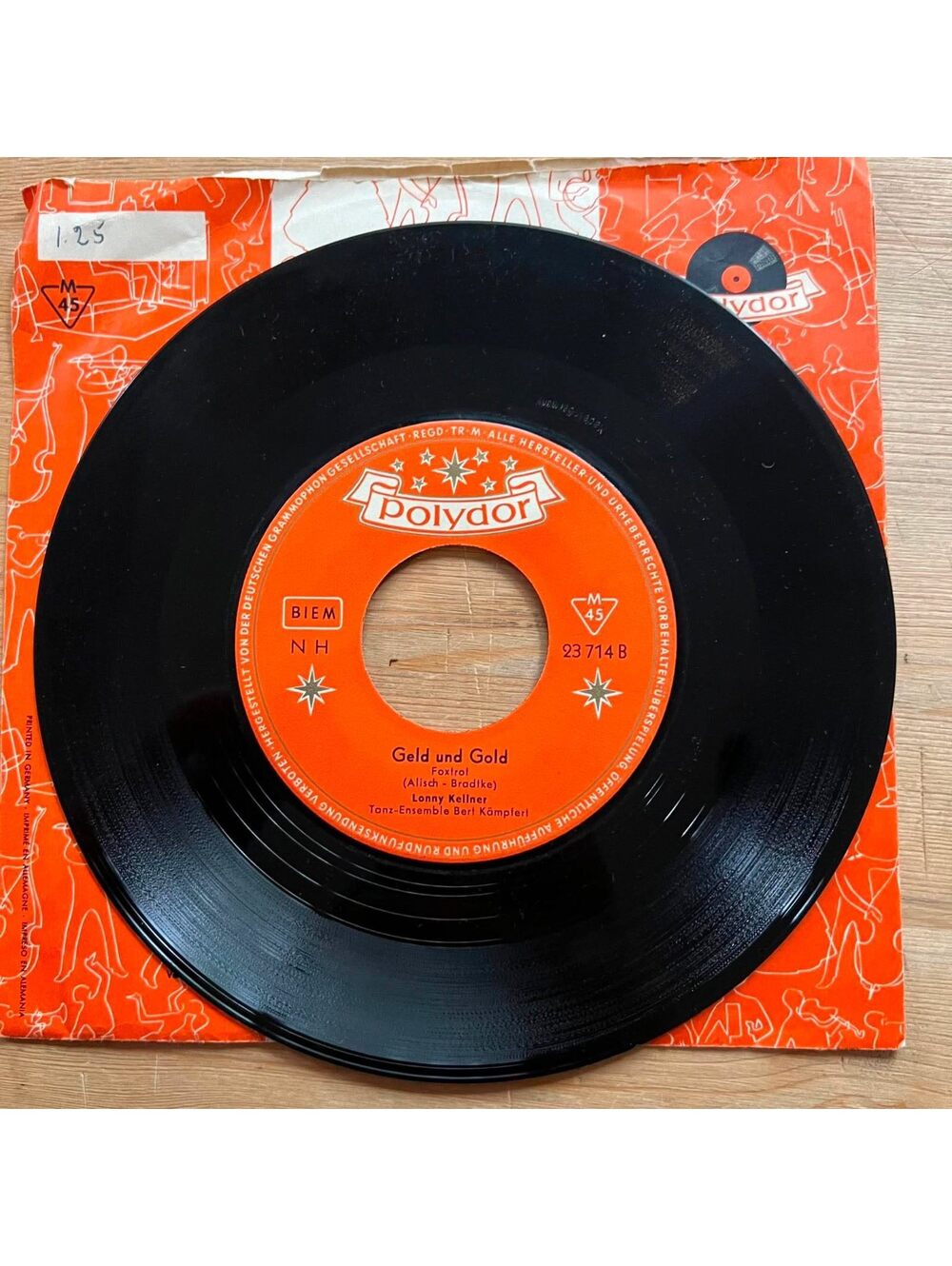Lonny Kellner - Geld Und Gold/So Viel Gluck 45rpm VG+ R10